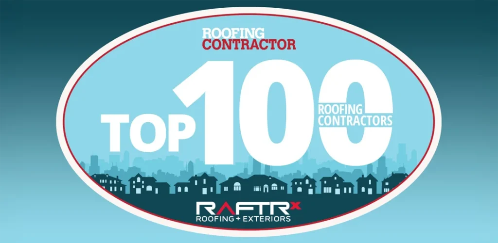 Roofing Contractor 2025 Top 100 List | RAFTRx Roofing + Exteriors